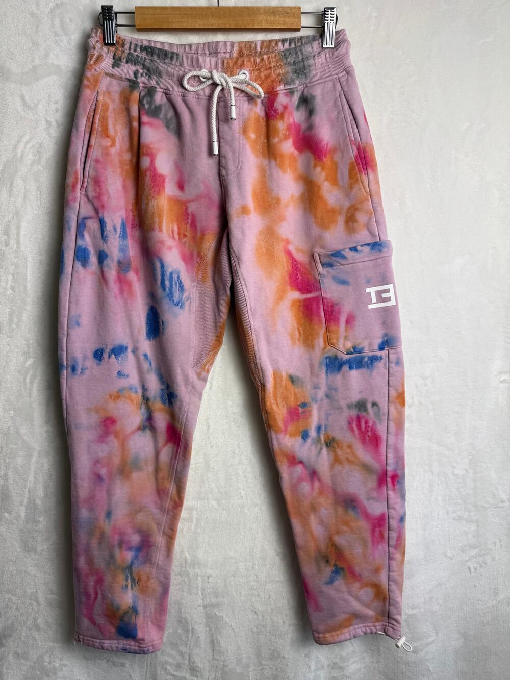 The Edition brand women tie dye pink sweatpants Small